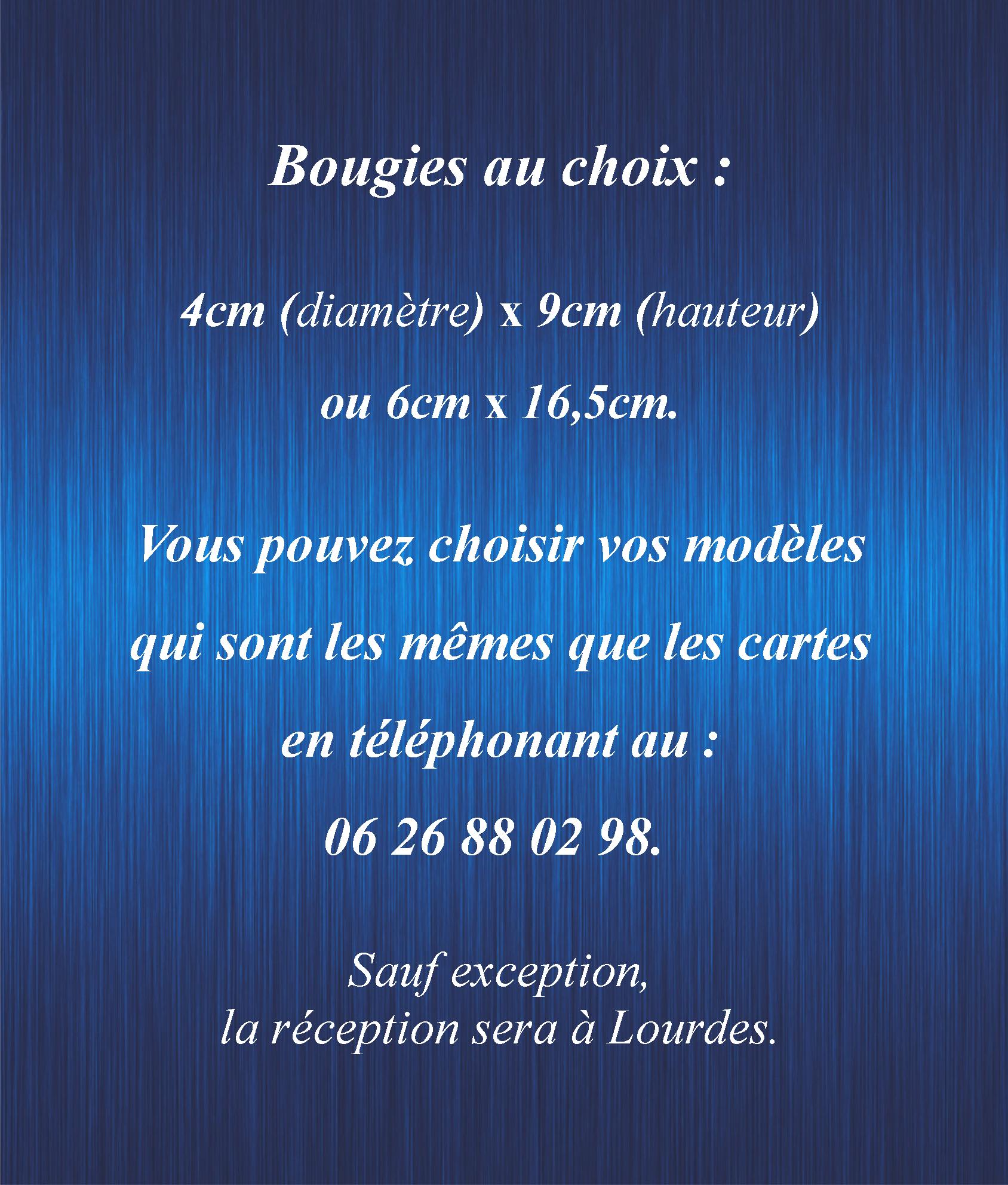Bougies. Présentation